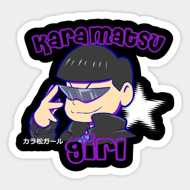 Karamatsu Girl Sticker by PsychoDelicia